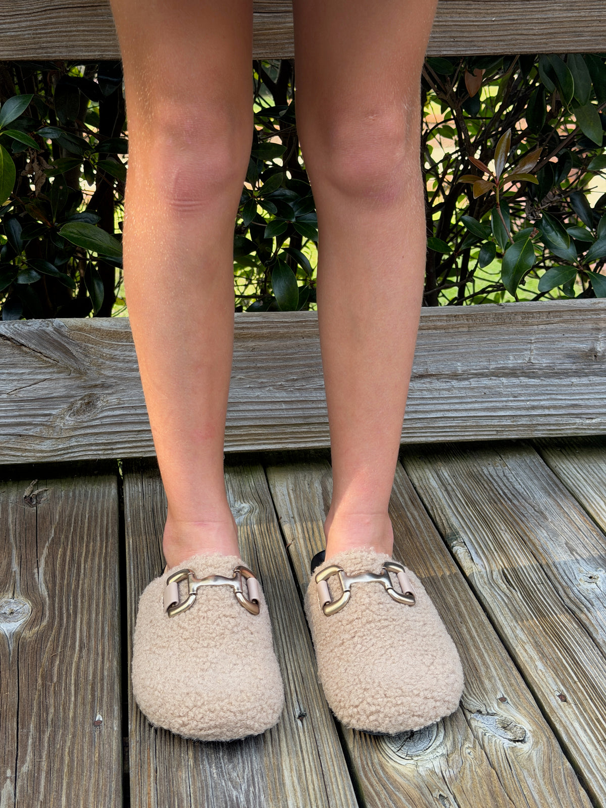 Cozy Buckle Sherpa Clogs