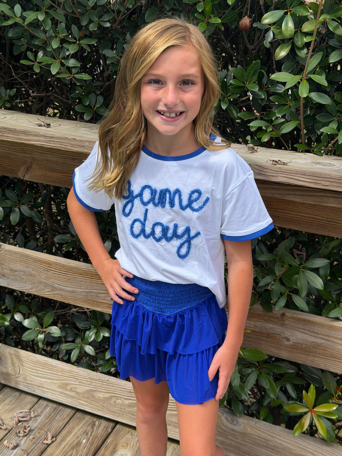 Blue Tinsel Game Day Tee