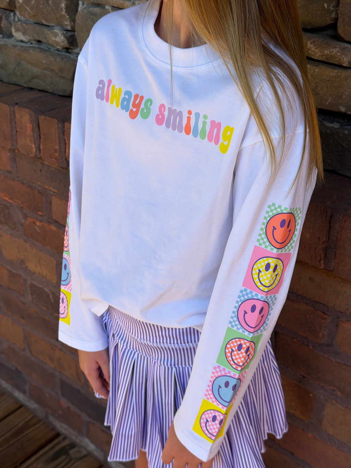 Always Smiling Long Sleeve Tee