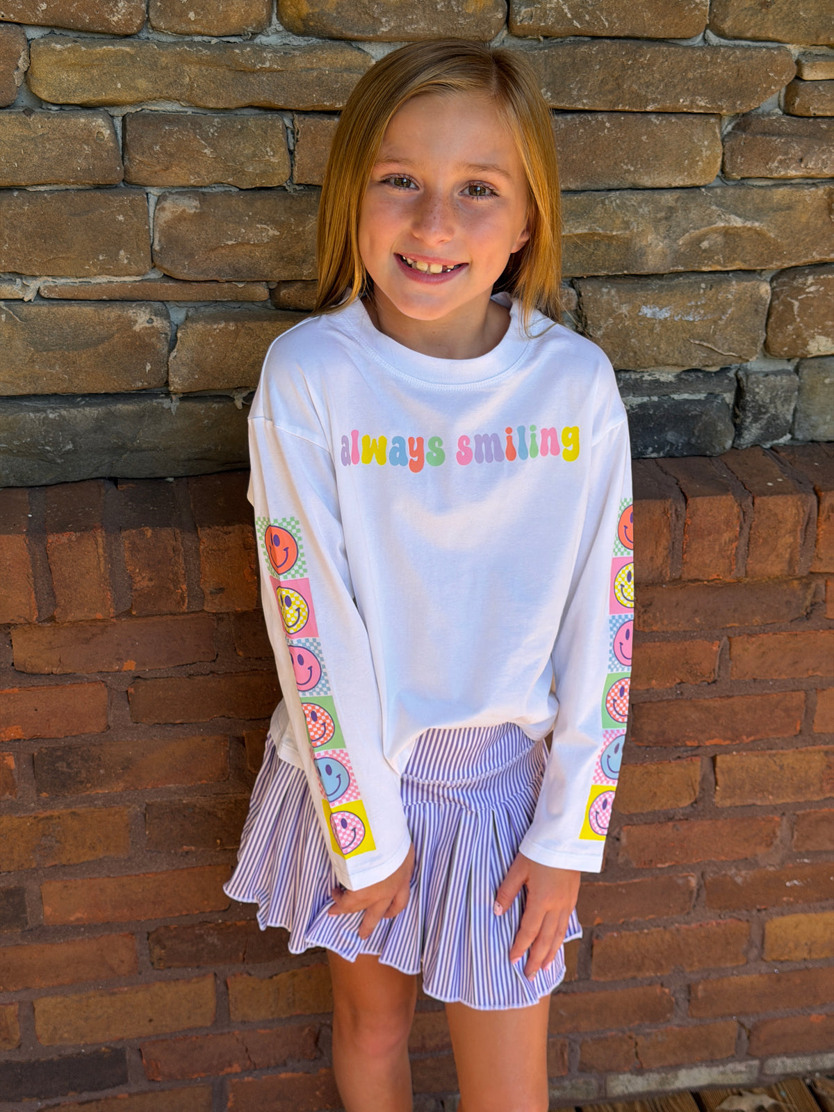 Always Smiling Long Sleeve Tee