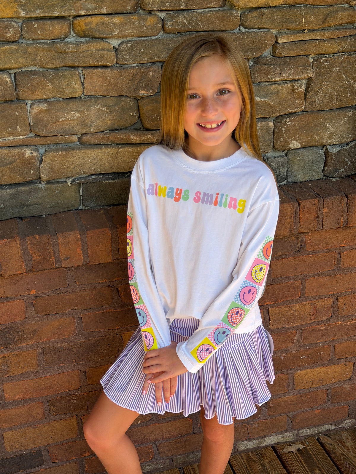 Always Smiling Long Sleeve Tee