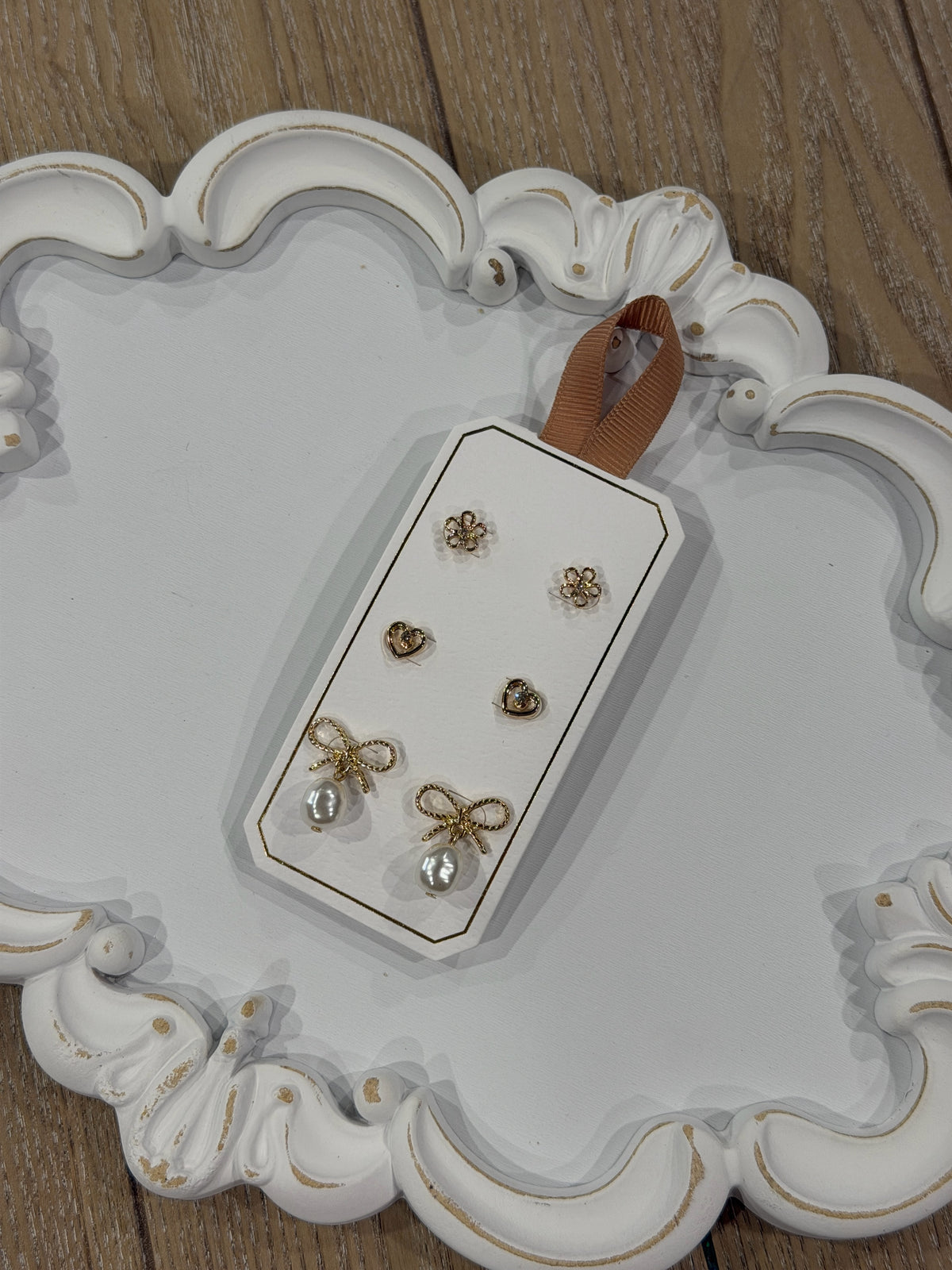 Bows & Blooms Earring Set