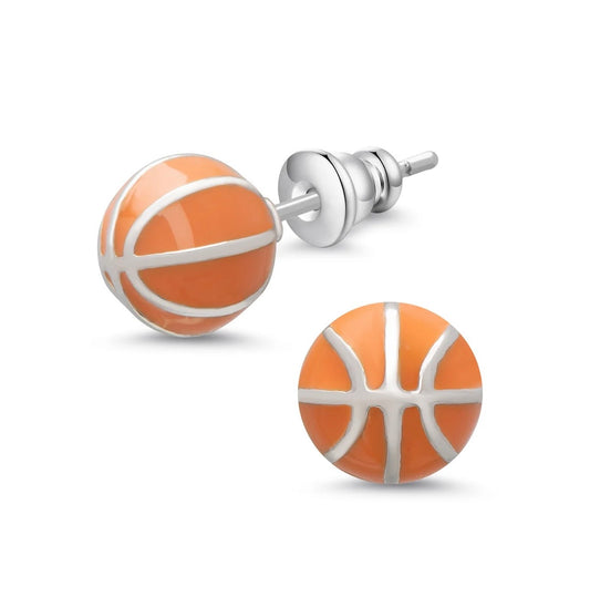 Courtside Cutie Basketball Earrings