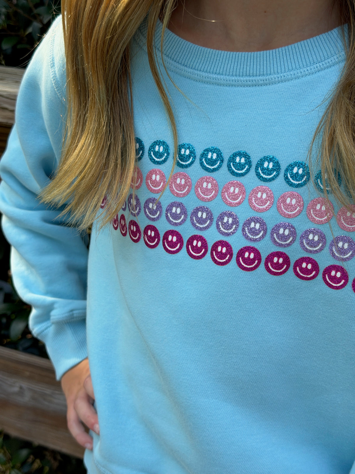 Glitter Smiley Sweat Set