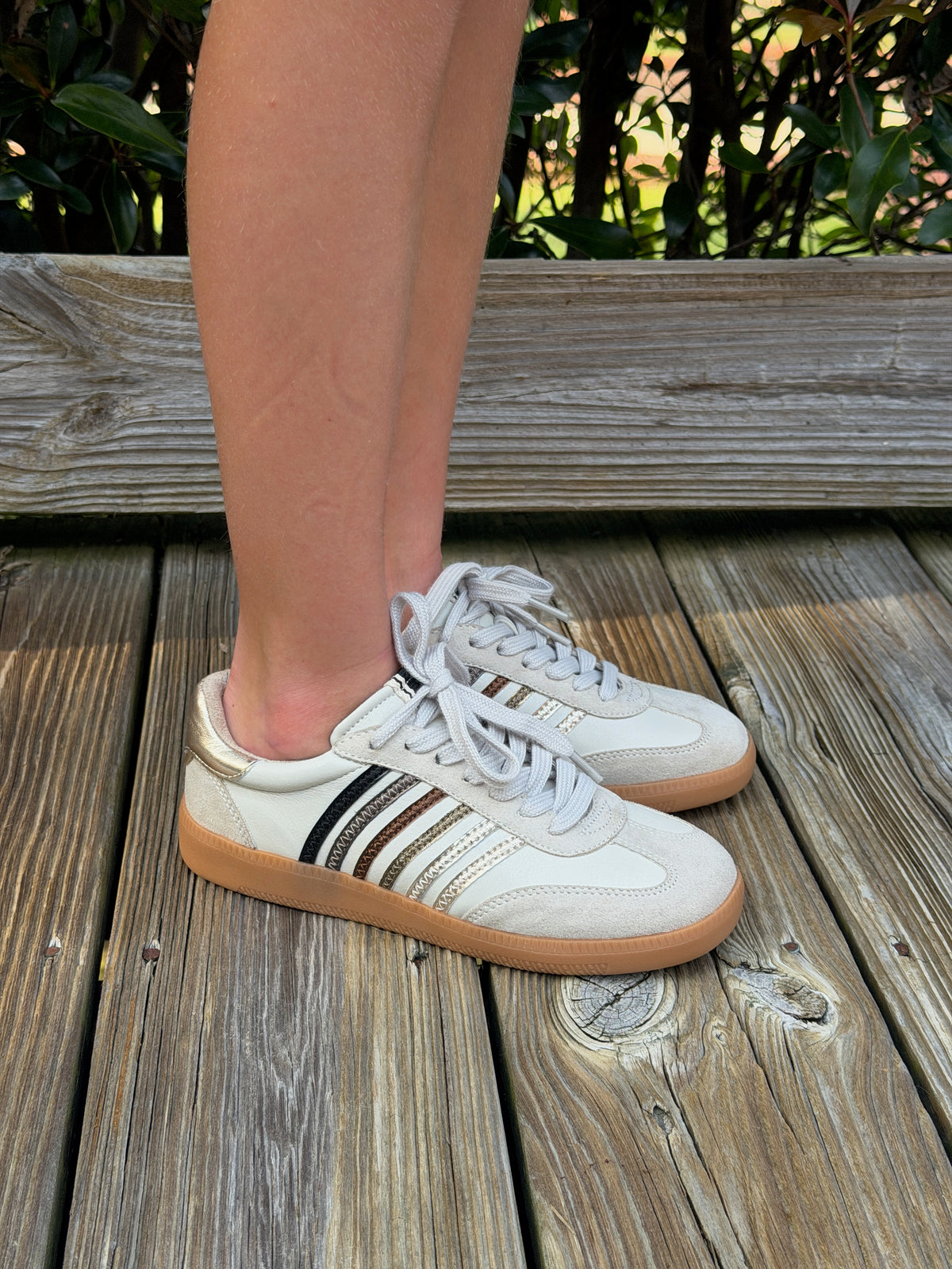 Mixed Metals Sneaker